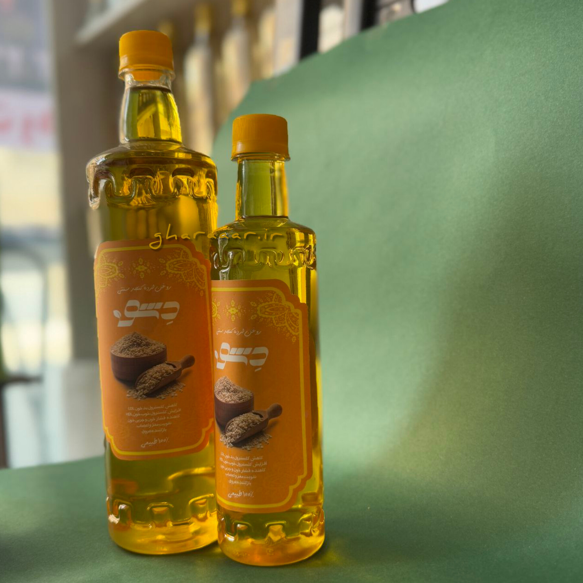 روغن ارده کنجد نیم لیتری دشو